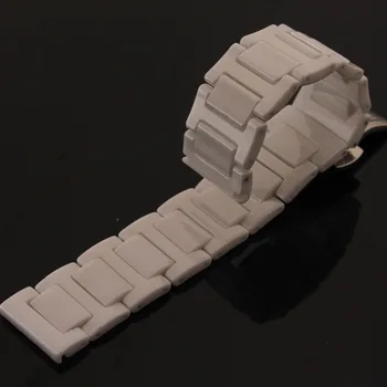 

14mm 16mm 18mm 20mm High quality White Ceramics Watch Bands Bracelets for fashion wristwatch band lady dress accessories new hot