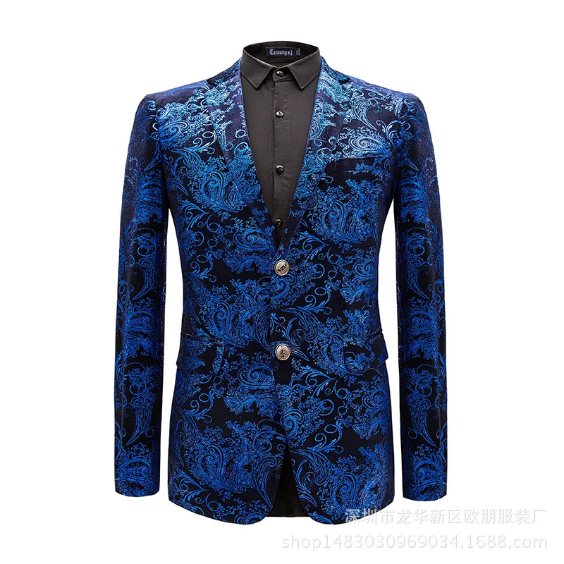 Blue flower blazer Clearance