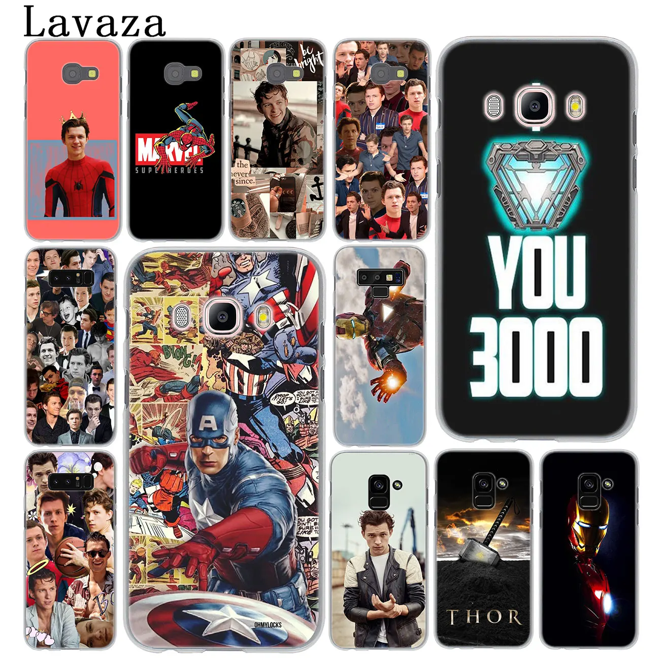 

Lavaza SpiderMan Marvel Tom Holland Phone Case for Samsung Galaxy Note 10 9 8 A9 A8 A7 A6 Plus 2018 A3 A5 2017 2016 2015 Cover