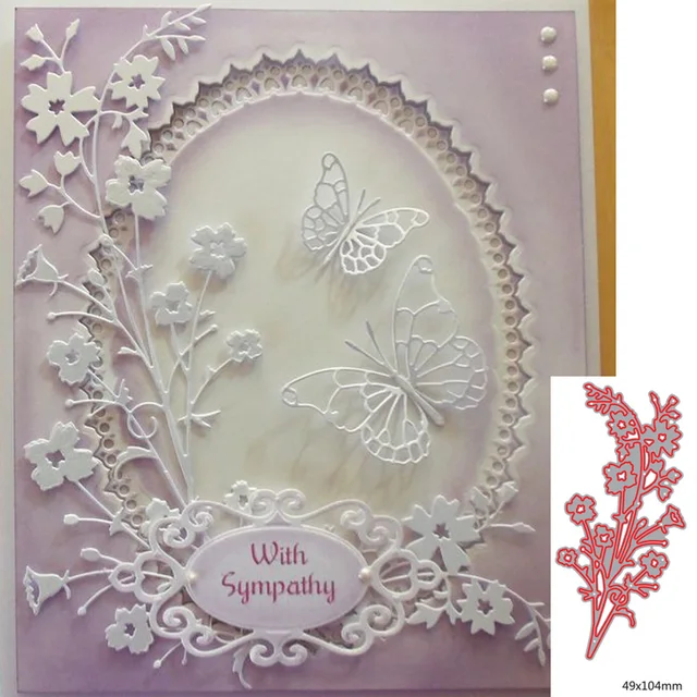 Dies Scrapbooking Spring Bloom Flower Metal Cutting Dies Craft Die Cut