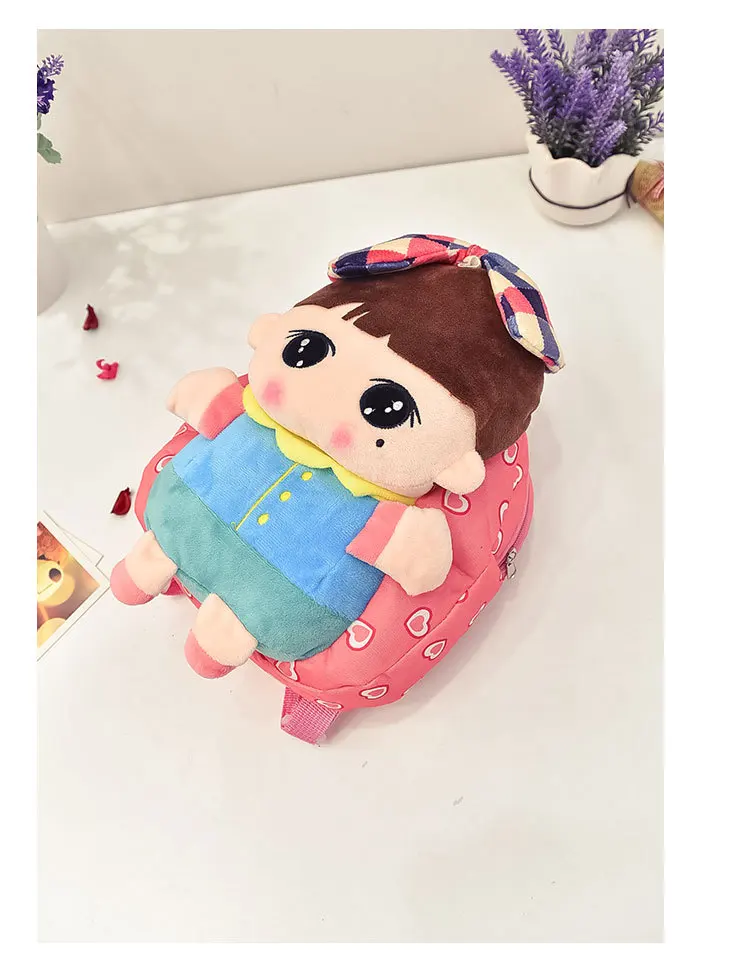 Маленькая девочка кукла Плюшевые Рюкзак кукла тканью мини-сумка дошкольного Детские 1 до 3 лет