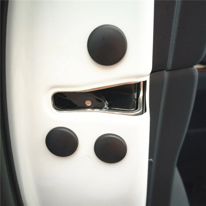 

Universal Car Door Lock Check Screw Protect Cover Trim Stickers Waterproof For All Car models Styling 12pcs/set