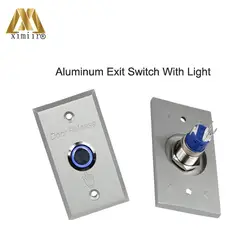 X07L алюминиевая Кнопка открытия входной двери переключатель для контроля доступа алюминиевая кнопка выхода с открытым переключателем