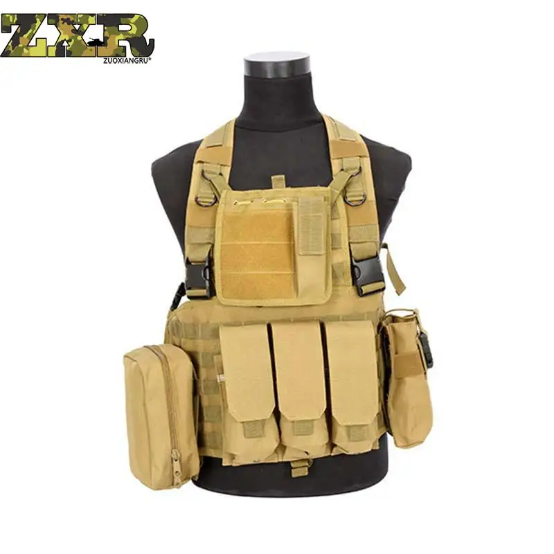 Multi Pockets Camouflage Molle Tactical Waistcoat Airsoft Shooting