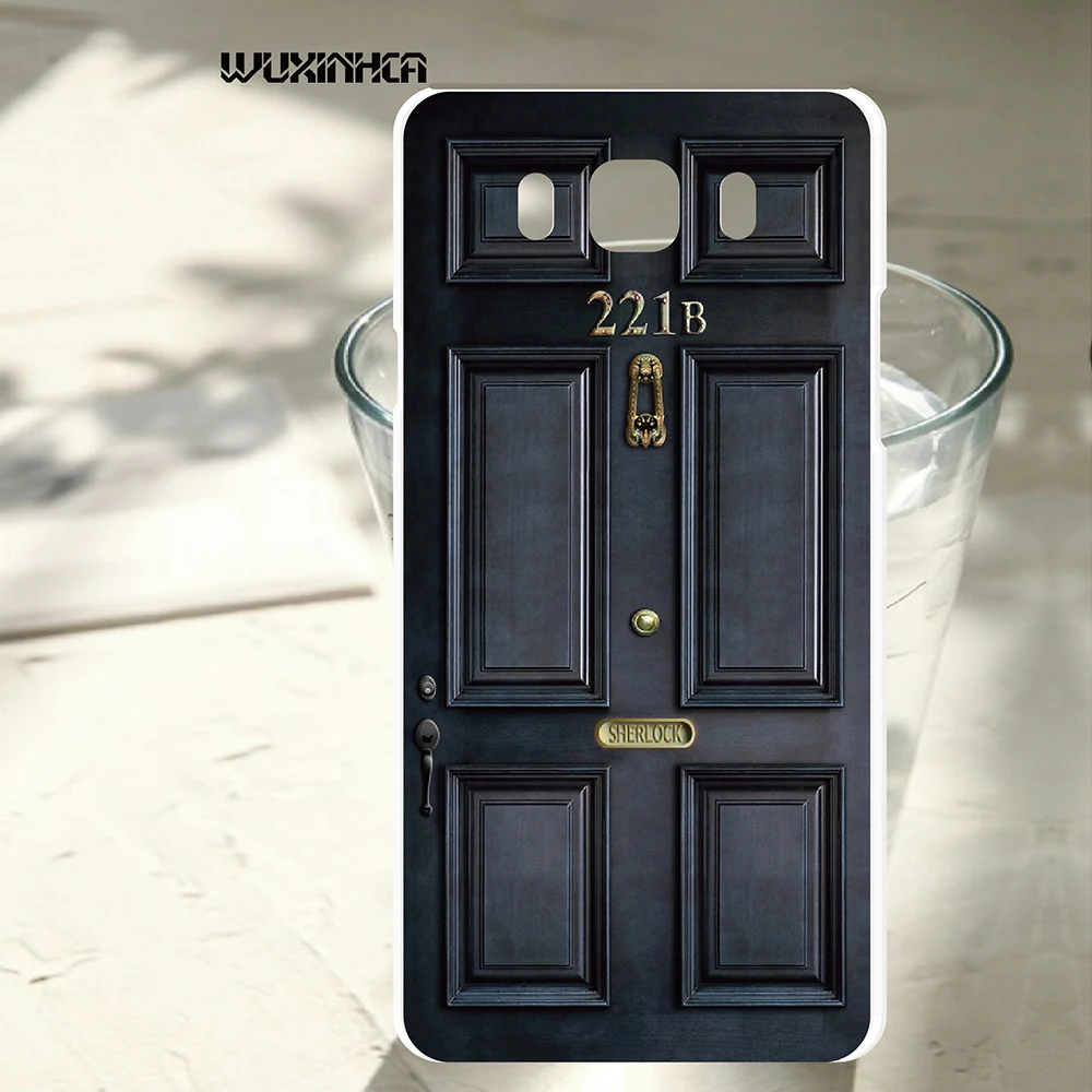 Us 3 7 Wuxinhca For Samsung Galaxy J5 J7 J3 A3 A5 A7 2016 Case Fashion Hard Pc Sherlock Holmes 221b Door Patterned Mobile Phone Cases In