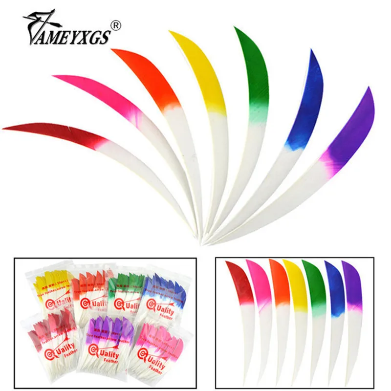 

50/100pcs Archery 5" Natural Arrow Feather Turkey Feathers Right Wing Vanes Fletch Bow And Arrow Hunting Shooting Accessories