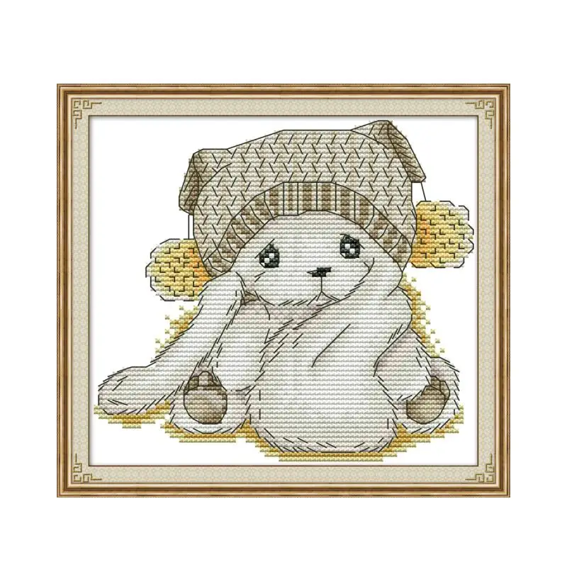 

Joy Sunday Cross Stitch Fabric Canvas Aida 14ct 11ct DMC Thread Counted Printed Embroidery Kit DIY Needlework Set Decor Painting