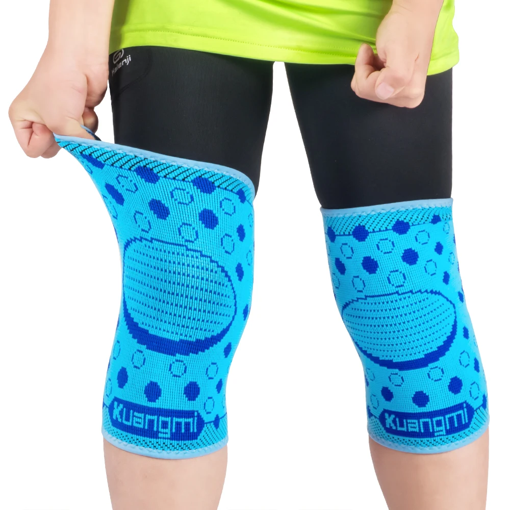 Kuangmi 1 pair children knee pads child game protector Elastic knee support kids cute Basketball Volleyball Cycling protection