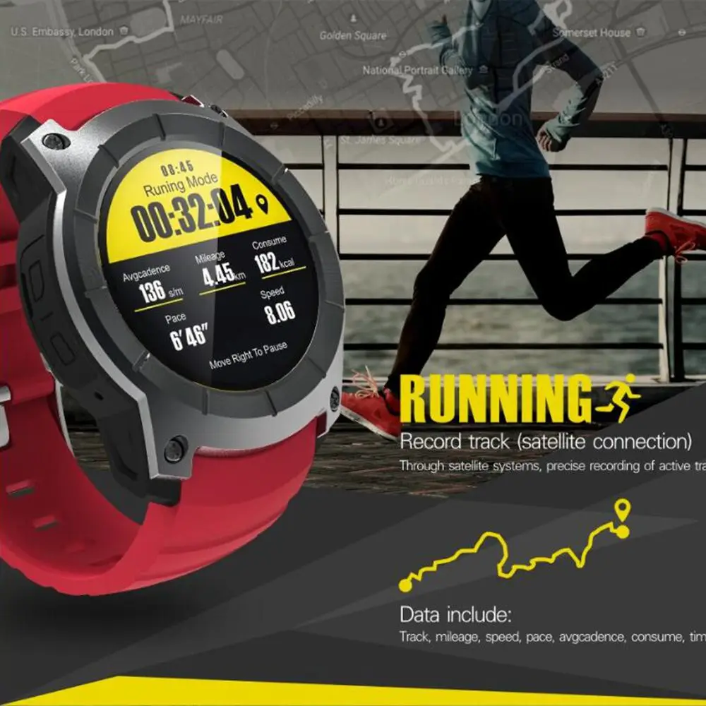 

GPS Smart Watch S958 Pedometer Fitness Tracker Heart Rate Monitor Smartwatch Sports Waterproof Watch Support SIM TF Card For Man