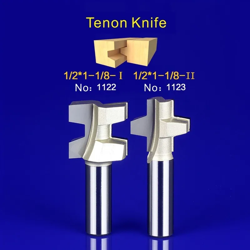 

2Pcs Tongue & Groove Router Bit Set 1/2 Inch Shank Wood Milling Cutter door knife 1122-1123