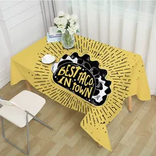 Желтый Цвет катерть для стола из лайкры растягивающегося спандекса праздничное столовое украшение домашний текстиль в продаже