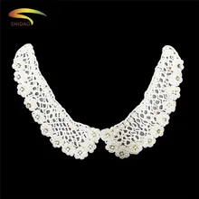 Pearl Beaded Neckline Collar Embroidery Appliques dress With Rhinestone For DIY Dress Shirt Collar 5 pcs цена Pearl Beaded Neckline Collar Embroidery Appliques dress With Rhinestone For DIY Dress Shirt Collar 5 pcs цены онлайн