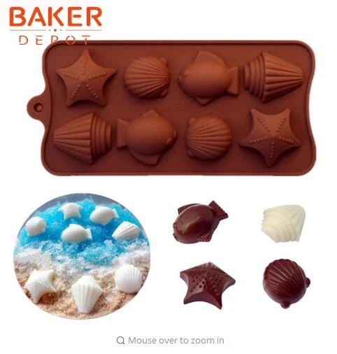 Fish Silicone Gummy Chocolate Baking Mold Ice Cube Tray Candy Jelly Mould DIY
