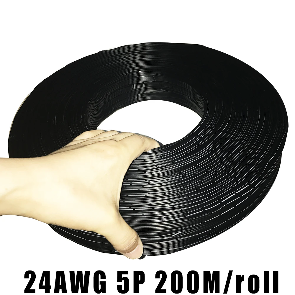 24awg 4 ядра 5 ядер специальный мягкий силиконовый кабель 4P 5P черный плюс белый