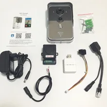 Wi-fi Смарт-Видео Домофонов 1.0MP HD 720 P IP Камеры Беспроводные Видео-Домофон Водонепроницаемый Iphone Android APP Мобильный Звонок