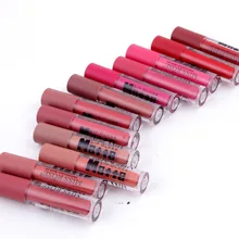 Мисс Роуз 12 шт./лот Долгое пигмент ню макияж губ жидкая матовая красная помада