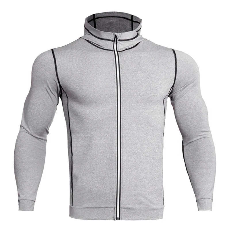 Men's quick-drying jacket tight breathable warm jacket autumn and winter running clothes fitness clothing long-sleeved sweater  (24)