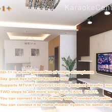 Система караоке портативный караоке плеер волшебный пение микрофон машина для Домашнего Караоке, играть KTV/MTV/CDG песни