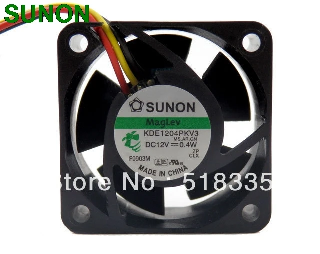 Вентилятор охлаждения KDE1204PKV3MS.AR.GN для Sunon 4 см 4020 4*4*2 40 мм x 20 12 В 3 контакта В|pin band|pin
