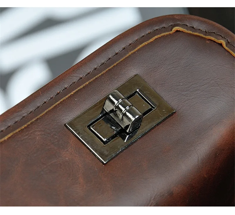G-FAVOR сумка для мужчин кожа Повседневное Винтаж сумки на плечо через двойной поворотный замок дизайн тенденция