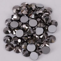 Хорошее качество ss3-ss34 реактивный гематит дизайн ногтей Клей на кристаллах/Плоская задняя сторона не горячей фиксации Стразы - изображение