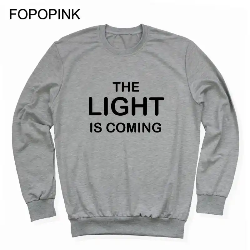 the light is coming hoodie