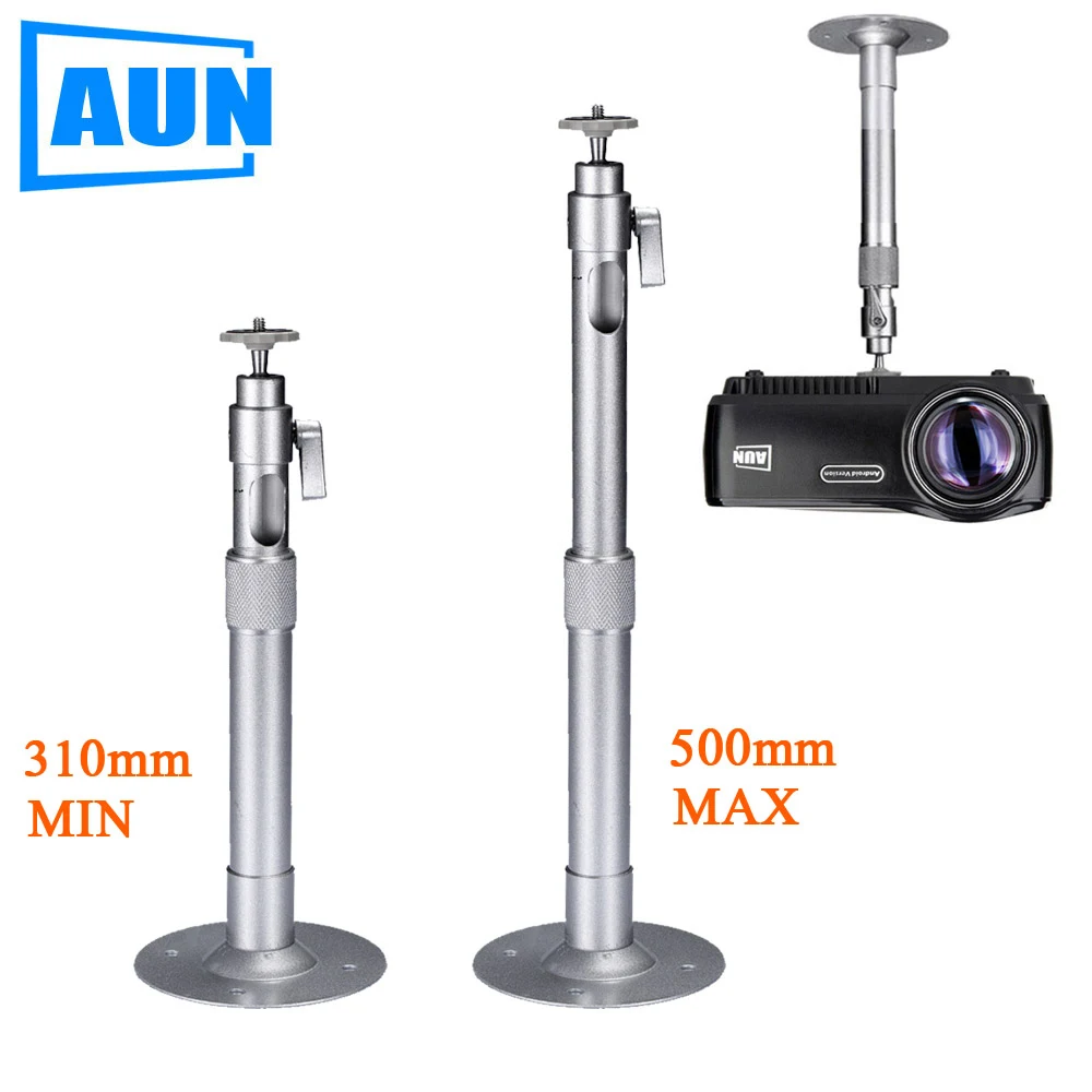 

AUN Adjustable Projector Holder Ceiling Mount Max Length 500mm Min Length 310mm For Beamer Projector LED Proyector ZZ02