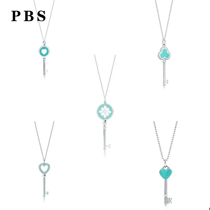 

PBS 100%925 Sterling Silver Original Copy High Quality 1:1 Tiff Key Necklace With Logo Free Of Charge Wholesale Manufacturers