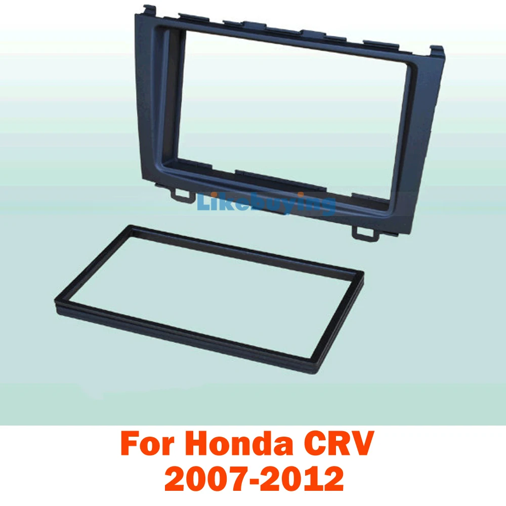 

2 Din Car Fascia Panel / Audio Panel Frame / Car Dash Frame Kit For Honda CRV 2007 2008 2009 2010 2011 2012 Free Shipping