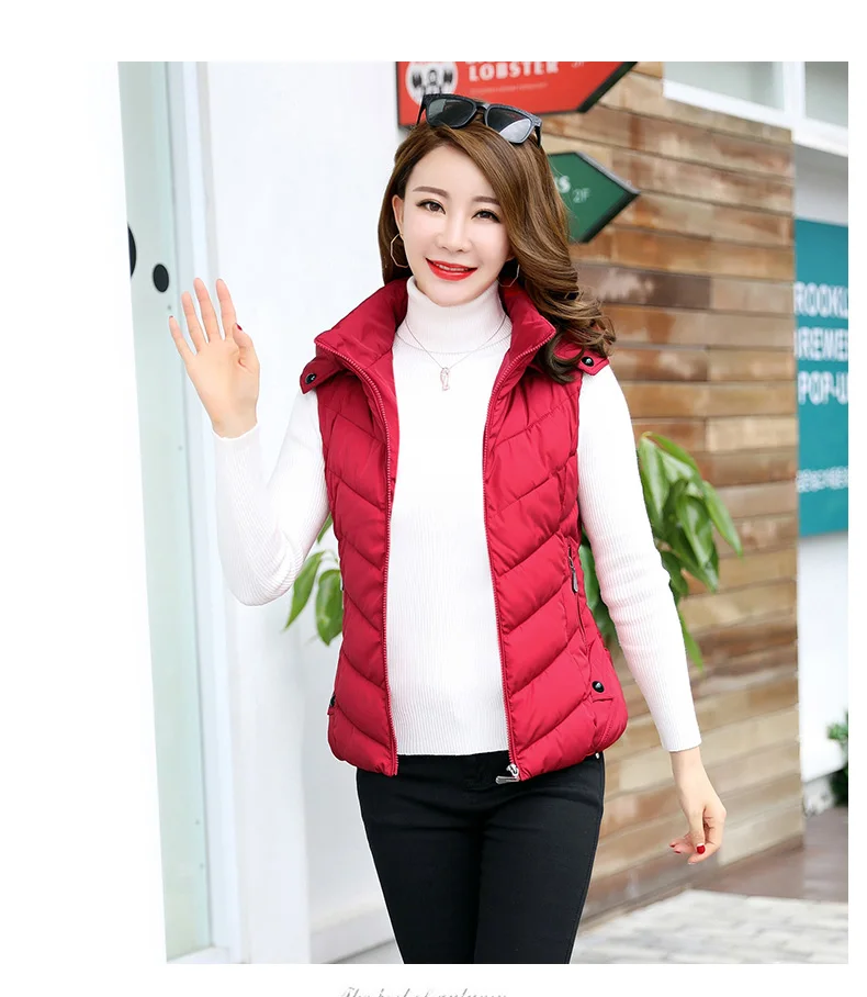 Корейский женский жилет осень зима толстый жилет съемный капюшон жилет с капюшоном размера плюс пальто без рукавов 4XL