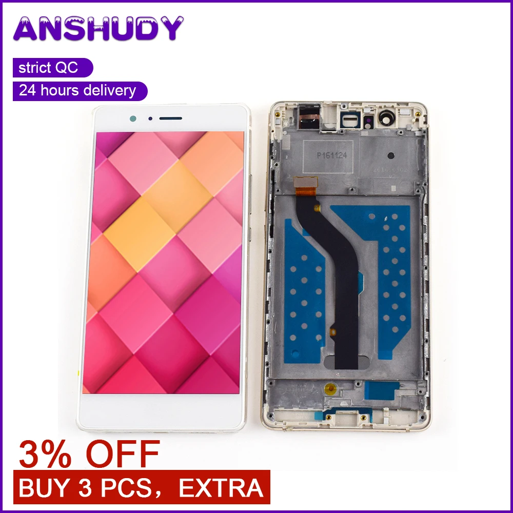 

For Huawei P9 Lite LCD Touch Screen Digitizer Glass Assembly Frame For Huawei G9 Display VNS-L21 VNS-L22 VNS-L23 VNS-L31 VNS-L53