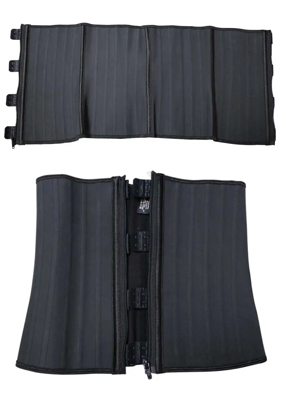 NB1311-02 Atbuty Zipper and hooks Latex Waist Trainer 25 Steel boned Waist Cincher Corset Workout Slim Body Shaper Girdles (10)