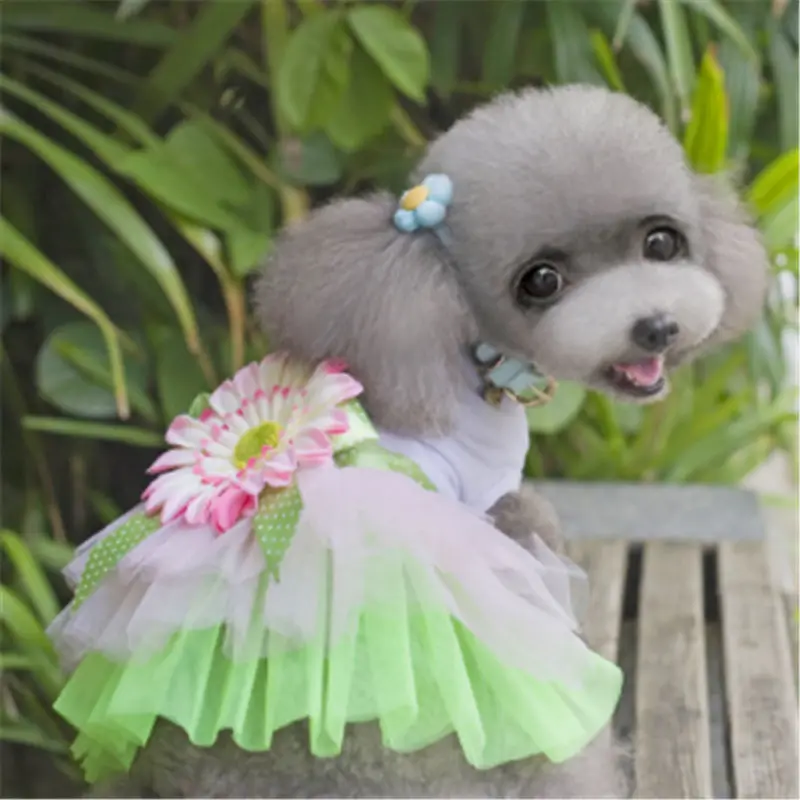 $1.86 Dog Clothes For Small Dogs Dress Spring Summer Puppy Small Dog Princess Chihuahua Dog  Roupa Pet Cachorro