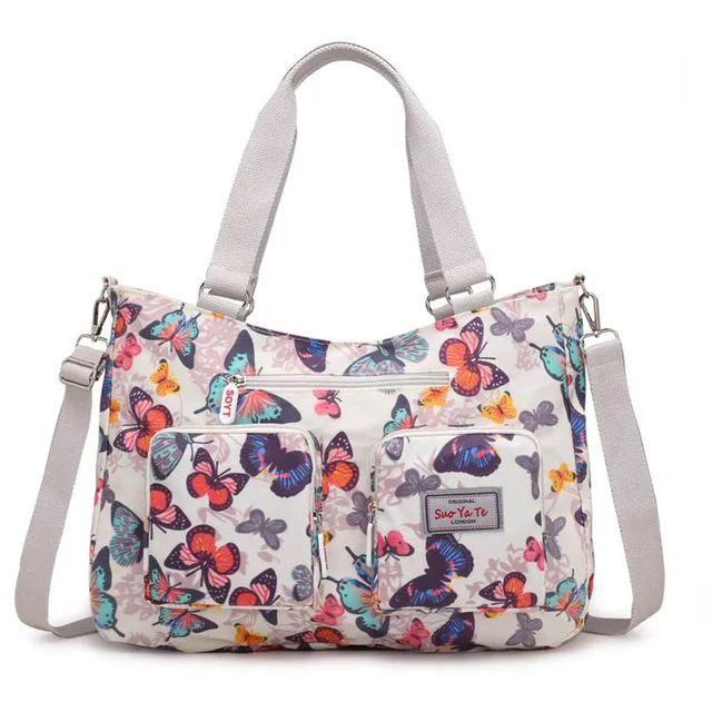 Sac à couches multifonctionnel Floral pour maman | Grand sac à bandoulière fourre-tout pour maman de plage, sac à main poussette pour bébé