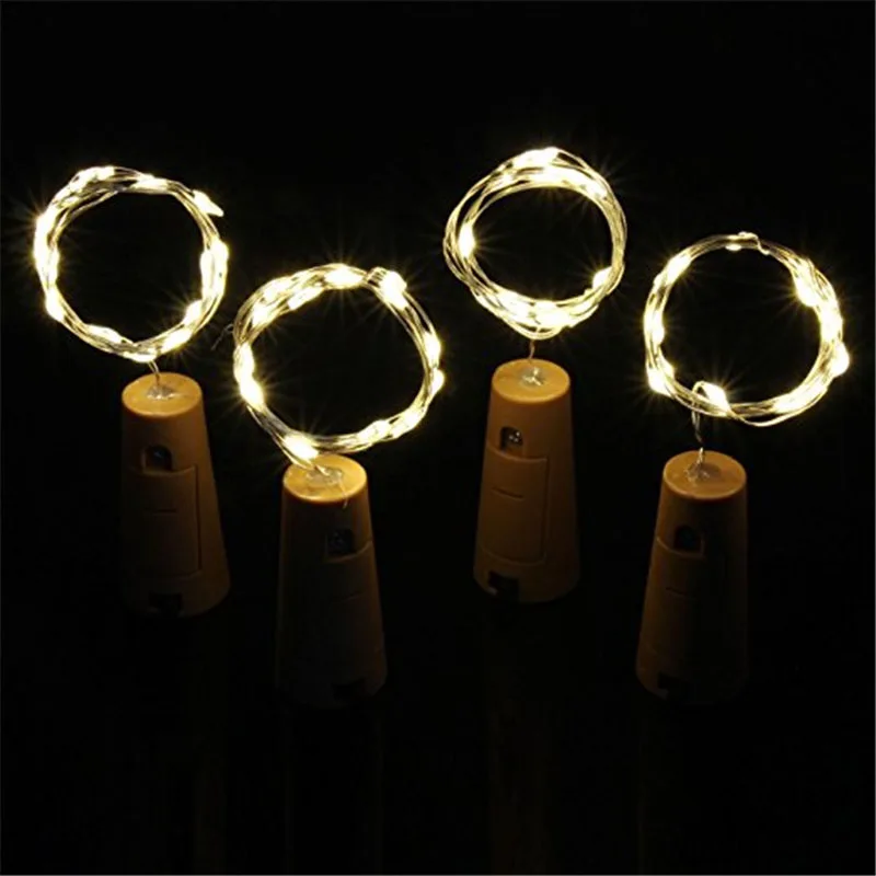 2M 20LED Lamp Cork Shaped Bottle Stopper Light Colorful Led String