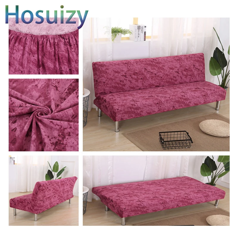 

Modern Folding Sofa Bed Covers without Armrest 150*200 cm Spandex Slipcovers Stretch Sofa Cover Elastic Tight Wrap All-inclusive