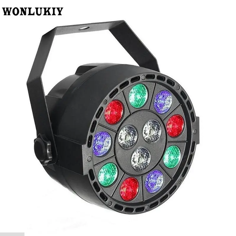 Горячая 12 Светодиодный s Par свет этапа 36 Вт светодиодный RGBW DMX 512 7CH мини Home Entertainment