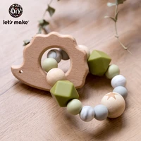 Holz Rassel Beißring Baby Spielzeug