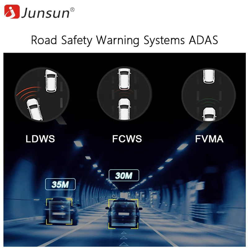 Junsun K759 4 г Видеорегистраторы для автомобилей Камера 10 &quotAndroid 5.1 ADAS 1080 P GPS зеркало