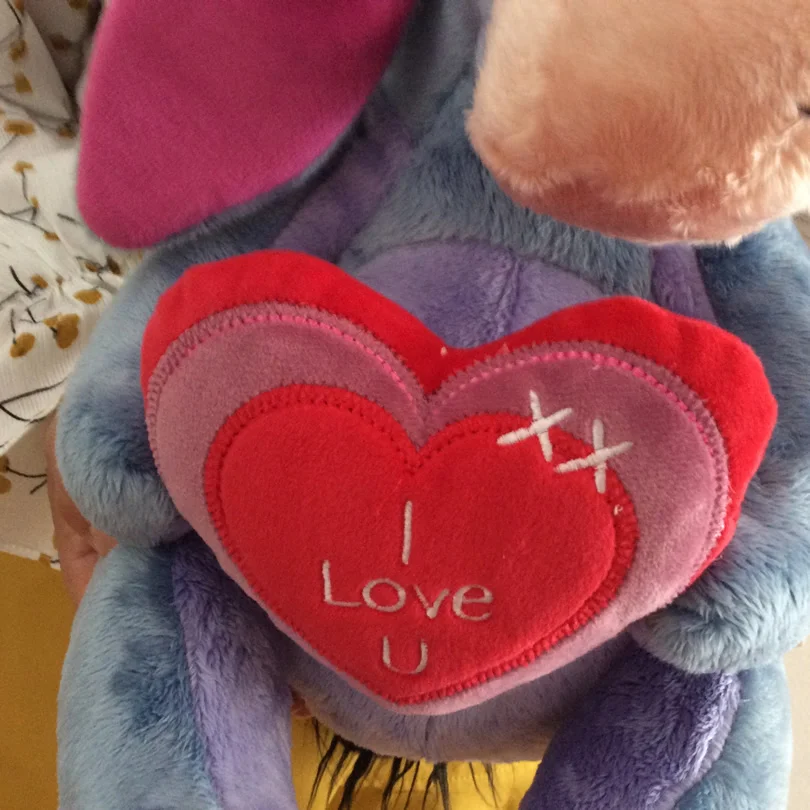 Игрушка плюшевая Eeyore на осле сидячая Мягкая кукла с удержанием сердца 28 см
