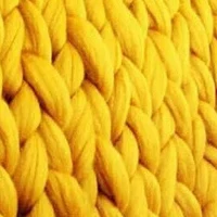 250 г Толстая шерстяная пряжа исландский громоздкий Вязание Шерсть-ровинг ручной работы пледы DIY материал - Цвет: yellow