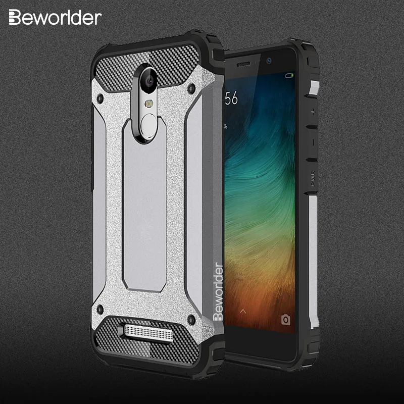 Beworlder Silicone Case For Xiaomi Redmi Note 3 Pro 150mm TPU + PC Shockproof Armor Cover Cases Prime |