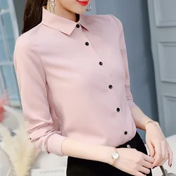 Female Blusas Spring Autumn Blouse Office Lady Slim Pink Shirts Women Blouses Leisure Long Sleeve Plus Size Tops Casual Shirt Female Blusas Spring Autumn Blouse Office Lady Slim Pink Shirts Women Blouses Leisure Long Sleeve Plus Size Tops Casual Shirt