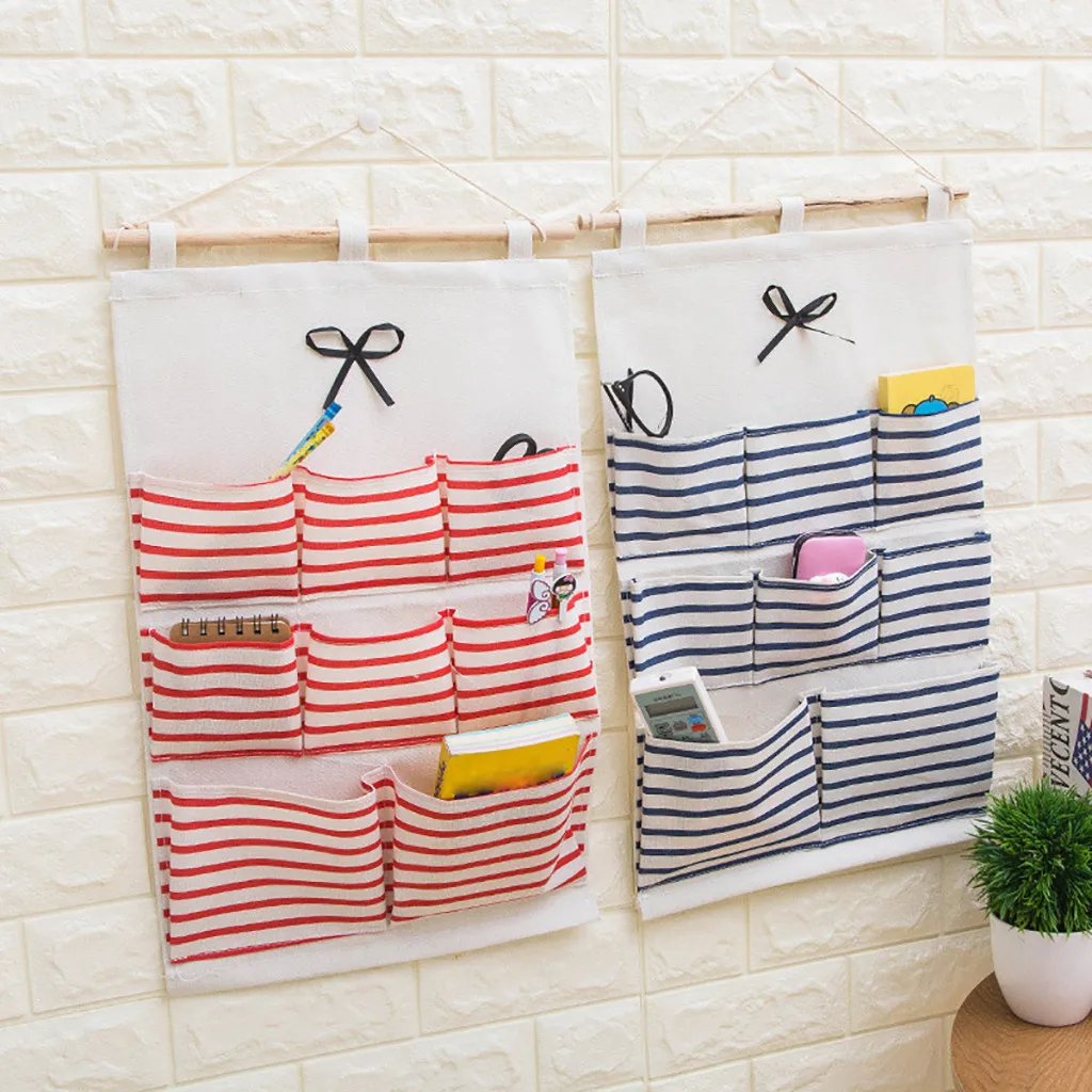 

New multiple storage pockets handbag hanging door wall mounted wardrobe bag Organizer room organizers pendant 2019
