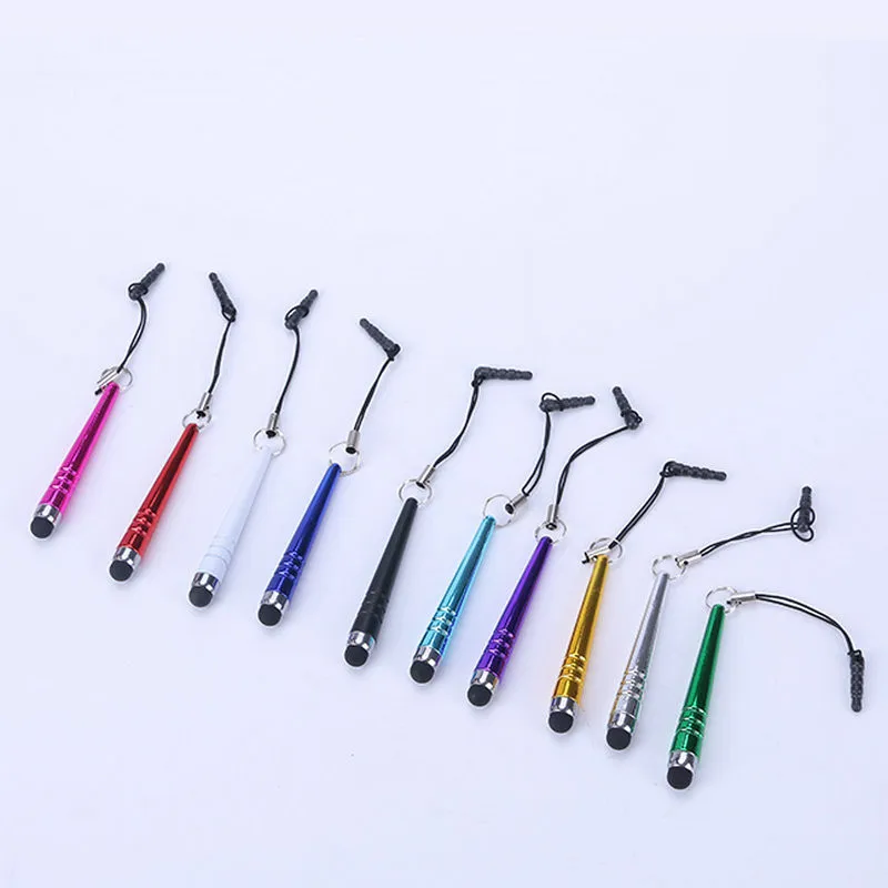 

1PC Luxury Diamond Crystal Stylus Touch Screen Pen Stylus For iPhone Tablet Laptops Universal Phones dust plug