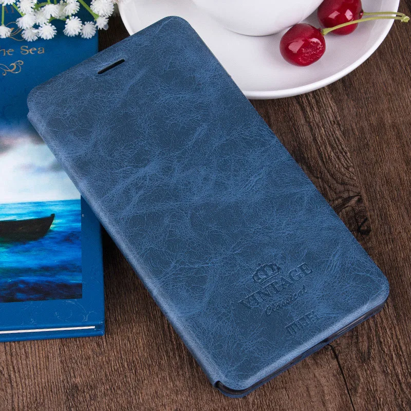 Mofi роскошный PU Флип кожаный чехол для Xiaomi Redmi 4 x подставка и держатель карт 4x5 0