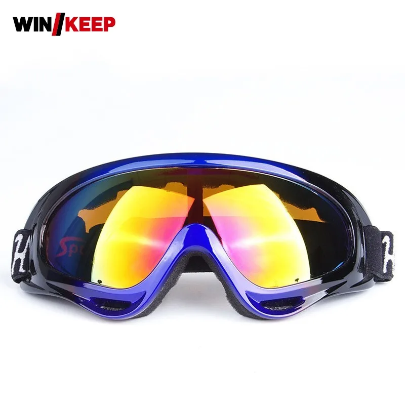 

Outdoor Sports Eye Protection Glasses For Women Men Winter Skiing Antifogging Dustproof Goggles Eyewear Motocross Helmet Glasses