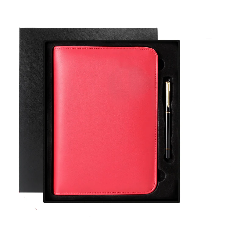 

Power Bank Charging Notebook Zipper Bag Multifunction A5 Loose leaf Meeting Record Book Gift Set Thickened Travel Notebook