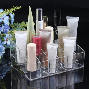 

24 Grids Acrylic Makeup Organizer Storage Box Cosmetic Box Lipstick Jewelry Box Case Holder Display Stand Make Up Organizer