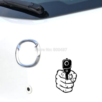 

10 x Newest Creative Gun Holding Style Car Sticker Car Decoration Decals for Volkswagen BMW Benz Opel Peugeot Renault